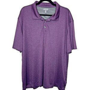 Van Heusen 2XL Polo Shirt Short Sleeve Golf XXL Purple‎